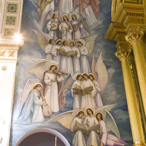 Santuario de la Virgen del Castillo, pinturas murales